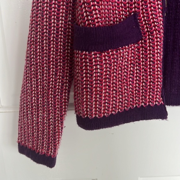 Koshka Mashka Knit Chain Detail Hot Pink Open Cardigan Jacket - Picture 4 of 7